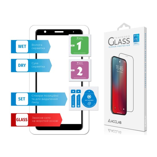 Стекло защитное ACCLAB Full Glue ZTE L210 (1283126508943) Стекло защитное ACCLAB Full Glue ZTE L210 (1283126508943)
