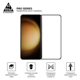 Скло захисне Armorstandart Pro Samsung S24 Black (ARM72436)