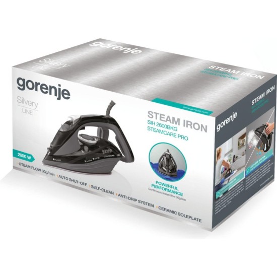Утюг Gorenje SIH2600BKG Утюг Gorenje SIH2600BKG