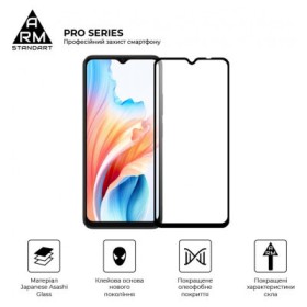 Скло захисне Armorstandart Pro OPPO A18 4G / A38 4G Black (ARM71040)