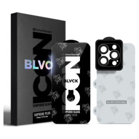 Скло захисне Armorstandart Supreme Set Black Icon Apple iPhone 15 Pro Max (ARM74188)
