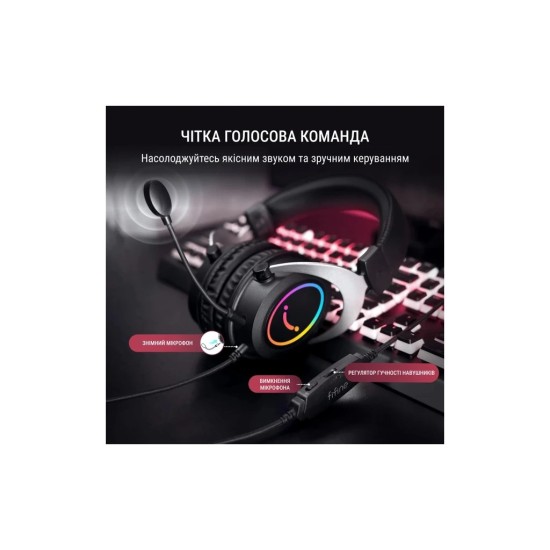 Наушники Fifine H3 RGB Black (H3) Наушники Fifine H3 RGB Black (H3)