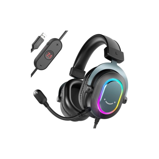 Наушники Fifine H6 RGB 7.1 Black (H6) Наушники Fifine H6 RGB 7.1 Black (H6)