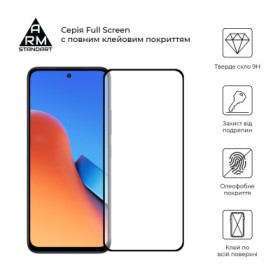 Скло захисне Armorstandart Full Glue Xiaomi Redmi 12 4G Black (ARM66565)