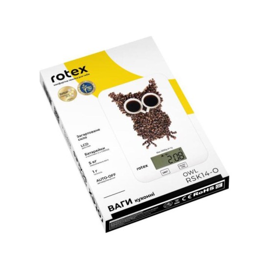 Ваги кухонні Rotex RSK14-O owl Ваги кухонні Rotex RSK14-O owl