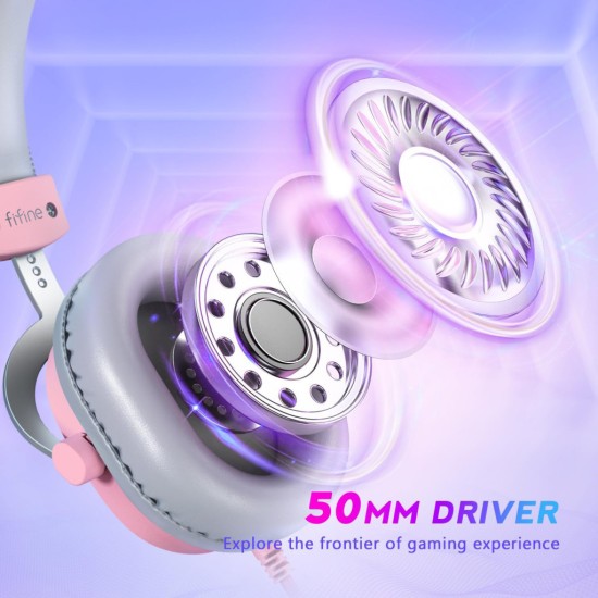 Наушники Fifine H9P Pink (H9P) Наушники Fifine H9P Pink (H9P)