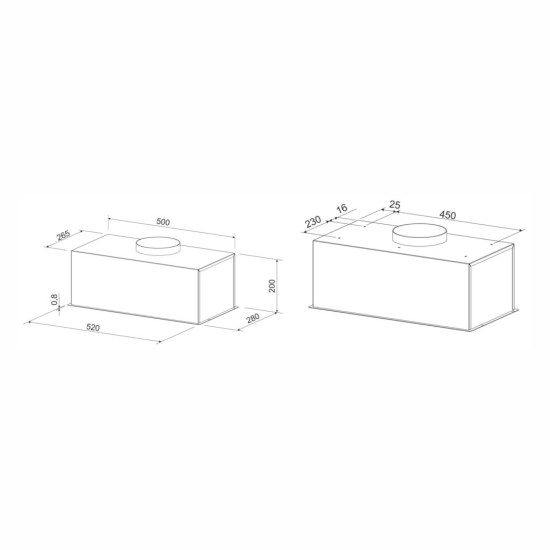 Витяжка кухонна Eleyus URBAN 960 LED 52 WH Витяжка кухонна Eleyus URBAN 960 LED 52 WH