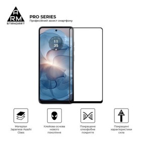 Скло захисне Armorstandart Pro Motorola G04 / G24 / G24 Power Black (ARM74296)