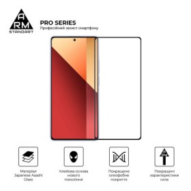 Скло захисне Armorstandart Pro Xiaomi Redmi Note 13 Pro 4G Black (ARM73387)