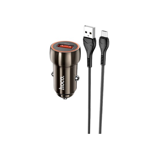 Зарядний пристрій HOCO Z46 USB Metal Gray (6931474770295) Зарядний пристрій HOCO Z46 USB Metal Gray (6931474770295)