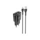 Зарядний пристрій HOCO C88A Star round dual port charger set(Type-C) Black (6931474749543) Зарядний пристрій HOCO C88A Star round dual port charger set(Type-C) Black (6931474749543)