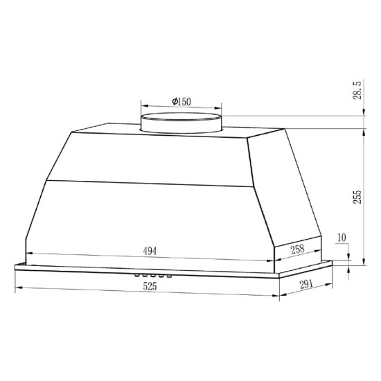 Вытяжка кухонная Grunhelm GVC 020 B