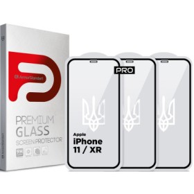 Скло захисне Armorstandart Pro 3D LE Apple iPhone 11 / XR Black 3 шт (ARM77598)