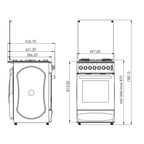 Плита Grunhelm G4FG5612W Плита Grunhelm G4FG5612W