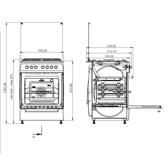 Плита Grunhelm G4FG6612W Плита Grunhelm G4FG6612W