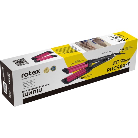 Плойка Rotex RHC480-T 3D Wave Плойка Rotex RHC480-T 3D Wave