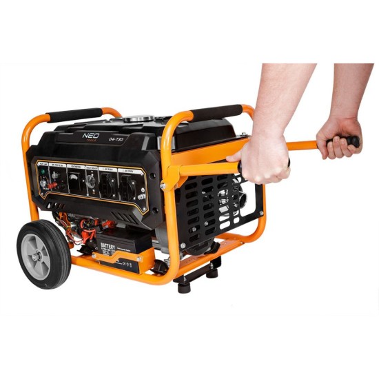 Генератор Neo Tools 230V, 1 фаза, 2.8/3kW, електростарт, AVR (04-730) Генератор Neo Tools 230V, 1 фаза, 2.8/3kW, електростарт, AVR (04-730)