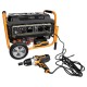 Генератор Neo Tools 230V, 1 фаза, 2.8/3kW, електростарт, AVR (04-730) Генератор Neo Tools 230V, 1 фаза, 2.8/3kW, електростарт, AVR (04-730)