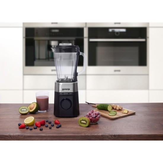 Блендер Gorenje стаціонарний 1000Вт, чаша-1500мл, скло, чорний (B1000DE) Блендер Gorenje стаціонарний 1000Вт, чаша-1500мл, скло, чорний (B1000DE)