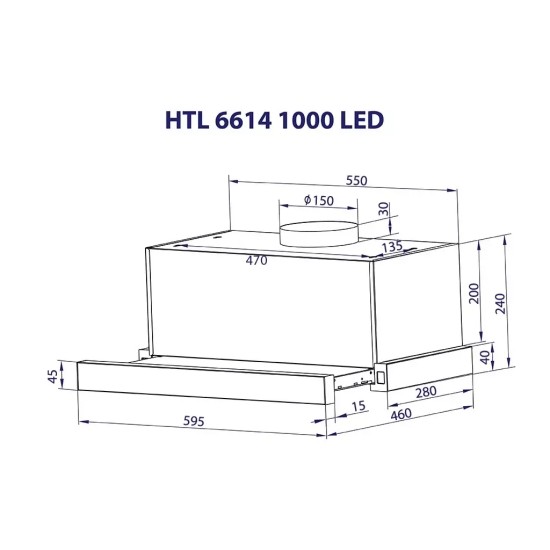 Витяжка кухонна Minola HTL 6614 BL 1000 LED (HTL6614BL1000LED) Витяжка кухонна Minola HTL 6614 BL 1000 LED (HTL6614BL1000LED)