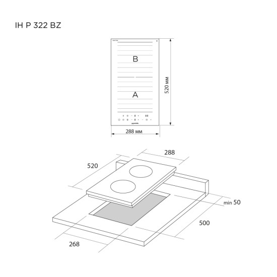 Варочная поверхность Pyramida IH P 322 BZ Варочная поверхность Pyramida IH P 322 BZ