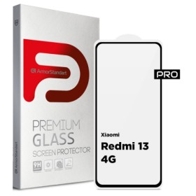 Скло захисне Armorstandart Pro Xiaomi Redmi 13 4G Black (ARM78248)