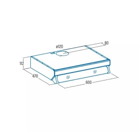Витяжка кухонна Cata F 2060 wh