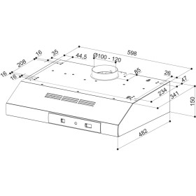 Витяжка кухонна Faber 741 Base W A60, білий (300.0557.477)
