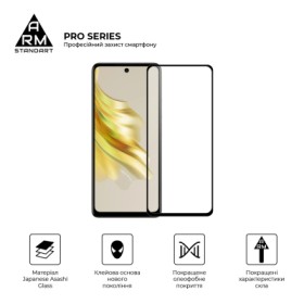 Скло захисне Armorstandart Pro Tecno Spark 20 Pro (KJ6) Black (ARM74387)