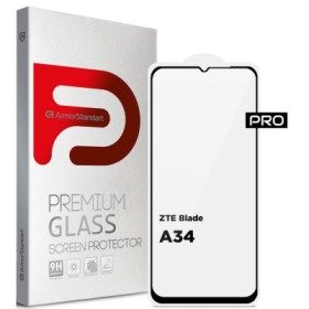 Скло захисне Armorstandart Pro ZTE Blade A34 Black (ARM78902)
