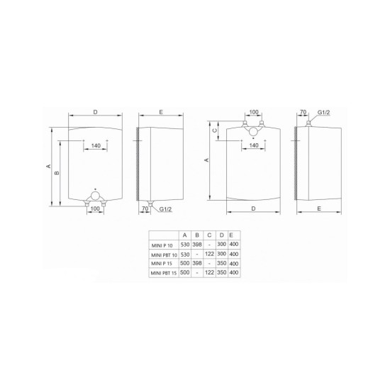 Бойлер TIKI GT 10U (MiniPBT10V9) Бойлер TIKI GT 10U (MiniPBT10V9)