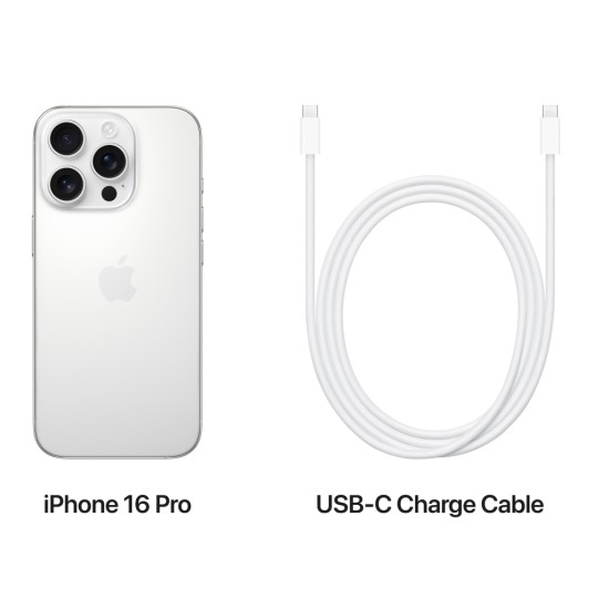 Мобільний телефон Apple iPhone 16 Pro 256GB White Titanium (MYNJ3) Мобільний телефон Apple iPhone 16 Pro 256GB White Titanium (MYNJ3)