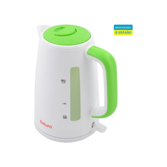 Електрочайник Saturn ST-EK8435U White/Green Електрочайник Saturn ST-EK8435U White/Green