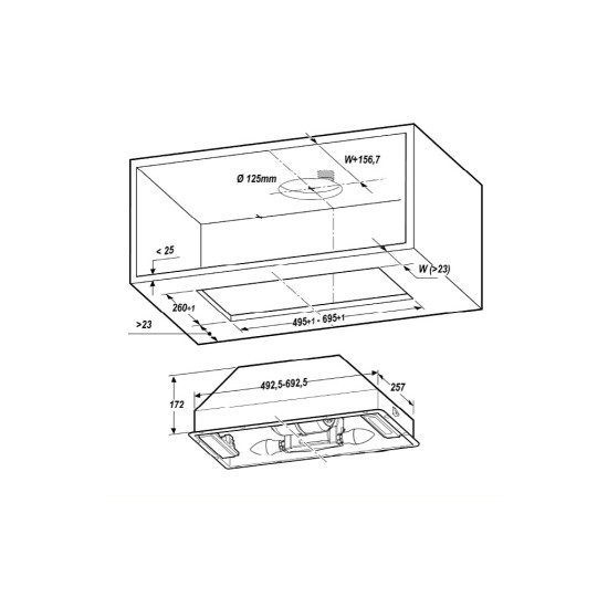 Витяжка кухонна Elica CT17 C BL/A/52 Витяжка кухонна Elica CT17 C BL/A/52