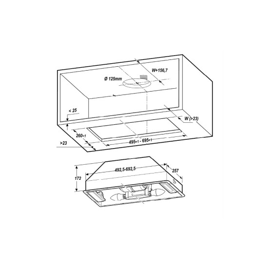 Витяжка кухонна Elica CT17 C IX/A/52 Витяжка кухонна Elica CT17 C IX/A/52