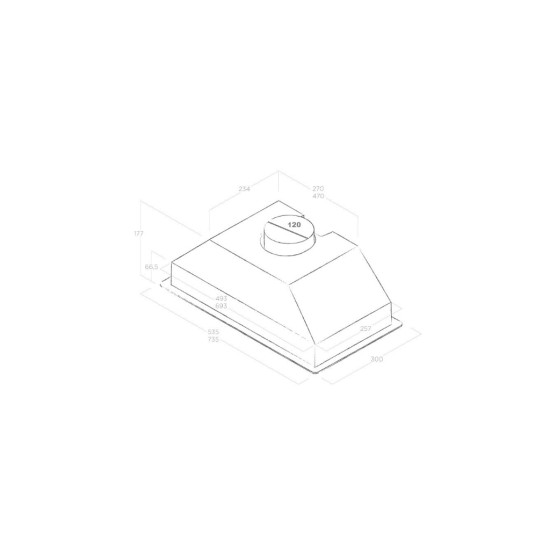 Витяжка кухонна Elica CT17 C IX/A/72 Витяжка кухонна Elica CT17 C IX/A/72