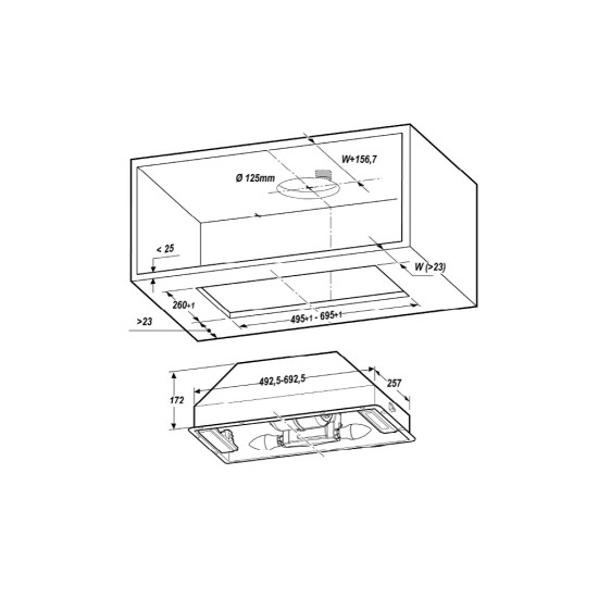 Витяжка кухонна Elica CT17 C IX/A/72 Витяжка кухонна Elica CT17 C IX/A/72