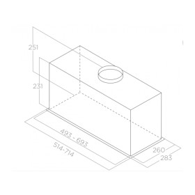 Витяжка кухонна Elica FOLD GR/A/72