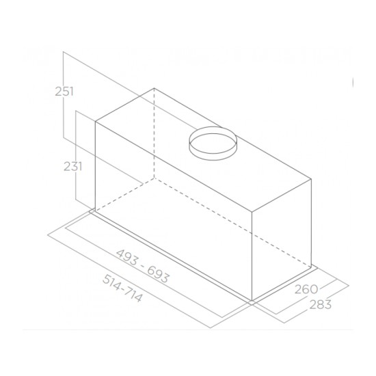 Вытяжка кухонная Elica FOLD GR/A/72