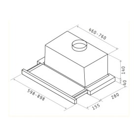 Вытяжка кухонная Elica TT14 PLUS BL/A/60