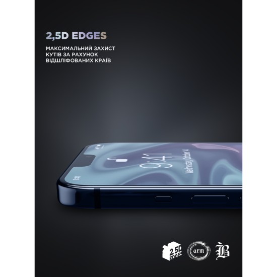 Скло захисне Armorstandart Supreme Black Icon 3D Apple iPhone 16 Pro Black (ARM78037) Скло захисне Armorstandart Supreme Black Icon 3D Apple iPhone 16 Pro Black (ARM78037)