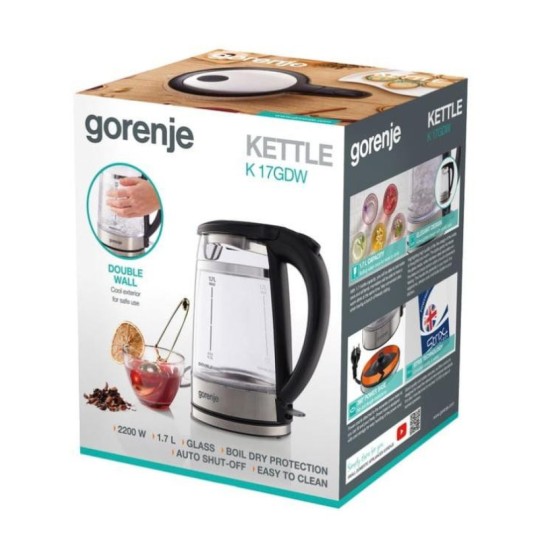 Електрочайник Gorenje K 17 GDW Електрочайник Gorenje K 17 GDW