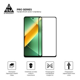 Скло захисне Armorstandart Pro Tecno Pova 6 Neo (LI6) Black (ARM78227)