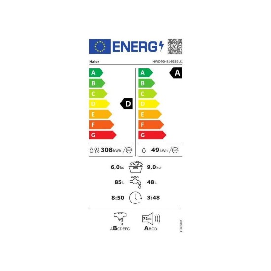 Пральна машина Haier HWD90-B14959U1 Пральна машина Haier HWD90-B14959U1