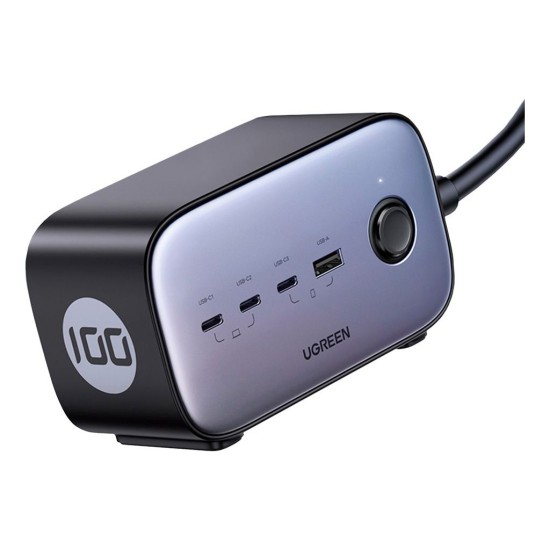 Зарядное устройство Ugreen 4xUSB 100W Nexode Pro (3хUSB-C+USB-A+2хSchuko) CD270 (60167) Зарядное устройство Ugreen 4xUSB 100W Nexode Pro (3хUSB-C+USB-A+2хSchuko) CD270 (60167)