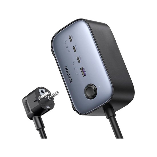 Зарядное устройство Ugreen 4xUSB 100W Nexode Pro (3хUSB-C+USB-A+2хSchuko) CD270 (60167) Зарядное устройство Ugreen 4xUSB 100W Nexode Pro (3хUSB-C+USB-A+2хSchuko) CD270 (60167)