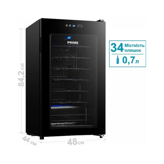 Холодильник PRIME Technics PWC 8634 EB Холодильник PRIME Technics PWC 8634 EB