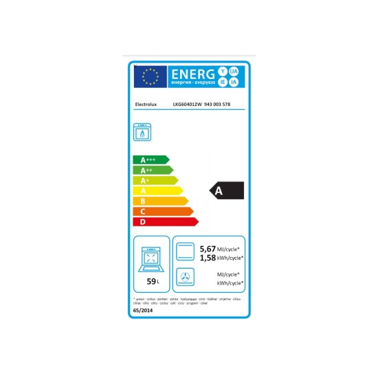 Плита Electrolux LKG604012W Плита Electrolux LKG604012W