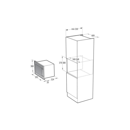 Микроволновая печь Gorenje BMX201AG1BG Микроволновая печь Gorenje BMX201AG1BG