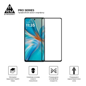 Скло захисне Armorstandart Pro Motorola G75 5G Black (ARM81831)